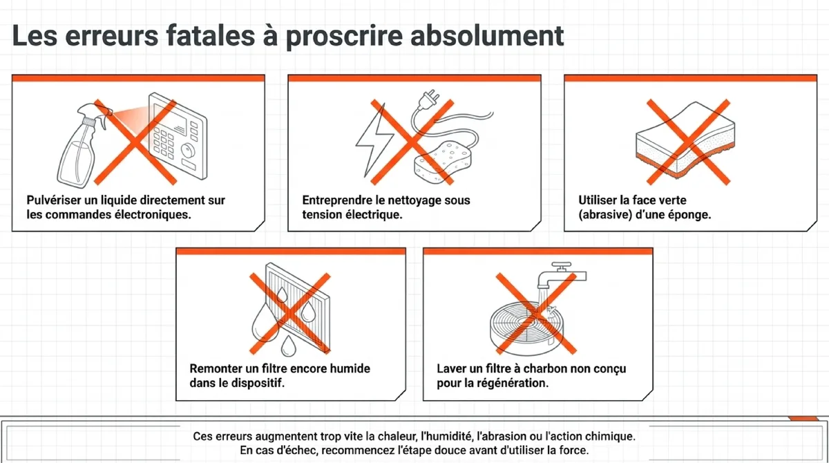 Infographie Les erreurs à éviter