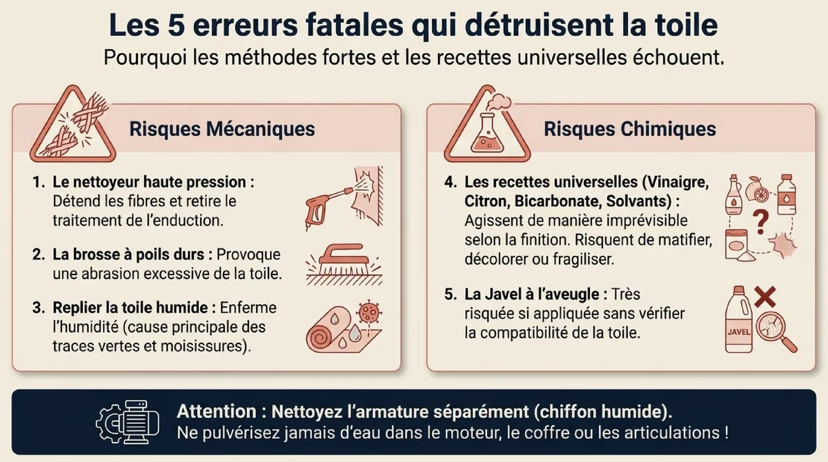 Infographie Les erreurs à éviter
